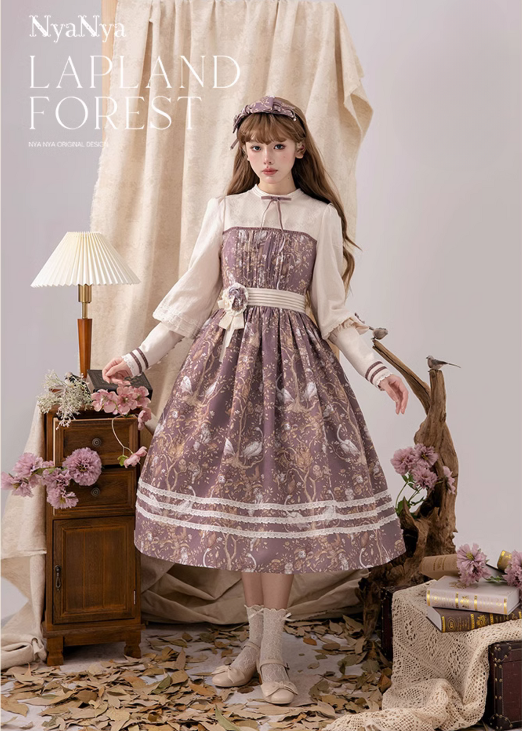 Lapland Forest Lace Line Dress