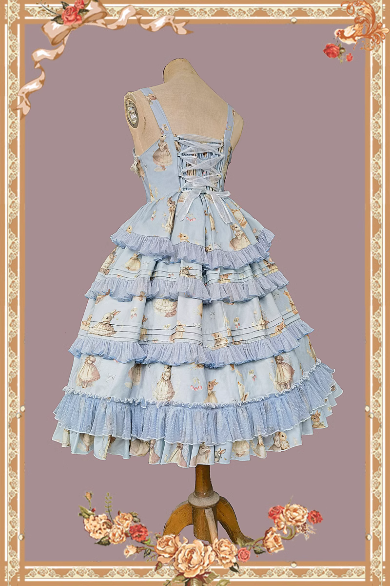 Wild Rabbit front button jumper skirt