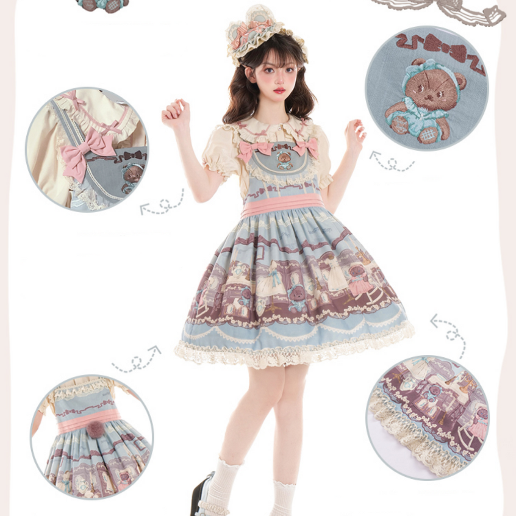 Little Bear's Dollhouse Jumper Skirt