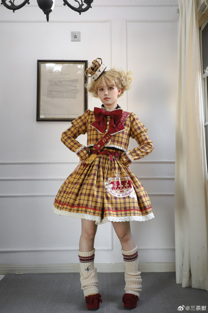 [Pre-orders available until 10/29] Thistle Crown Checkered Mini Skirt