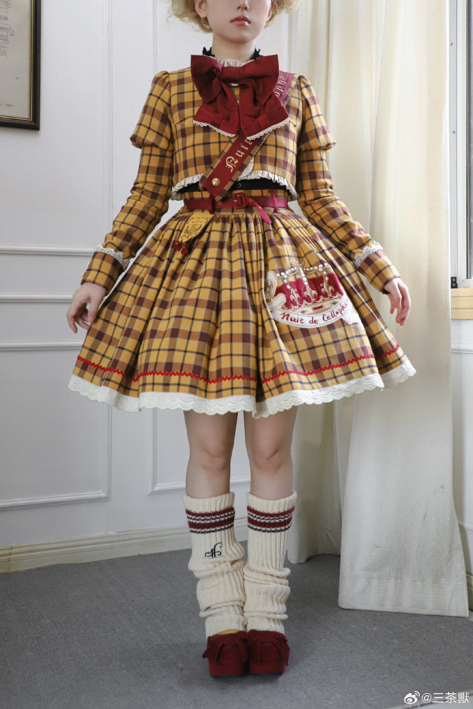 [Pre-orders available until 10/29] Thistle Crown Checkered Mini Skirt