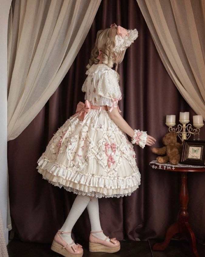 [Sale period ended] Rothenburg Bear dress with inner skirt