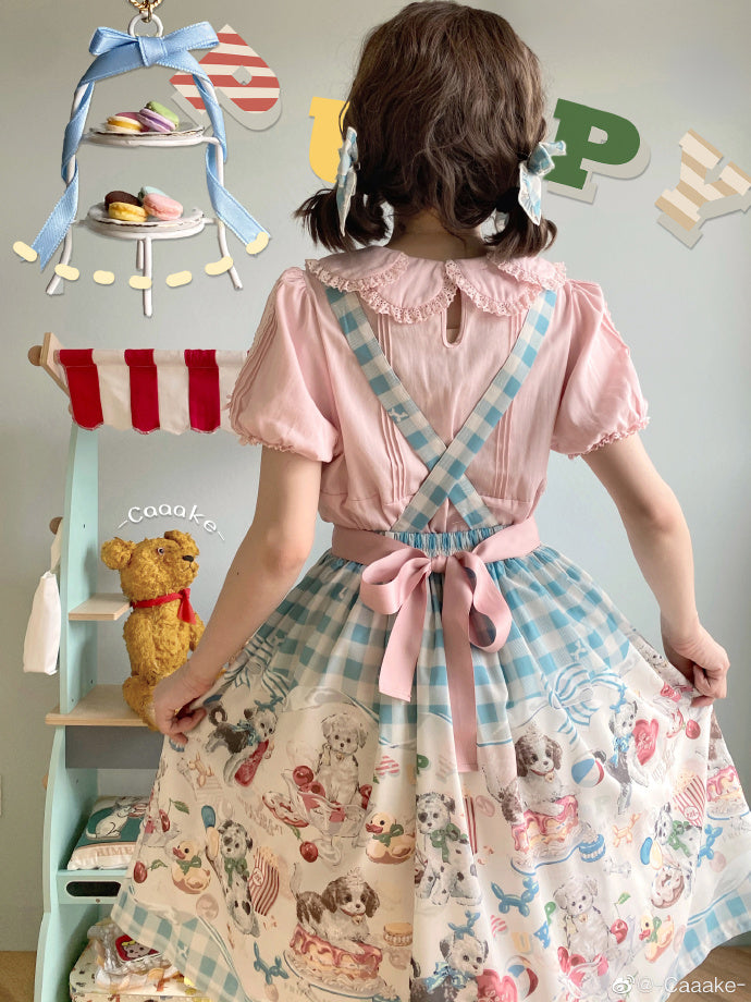 Puppy Patissier 2wayサロペットスカート