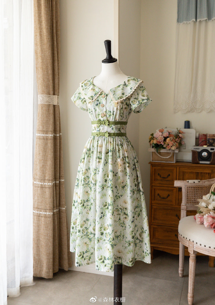 Forest Holidays Summer Dress with Headband, 5 Patterns [Type 1]