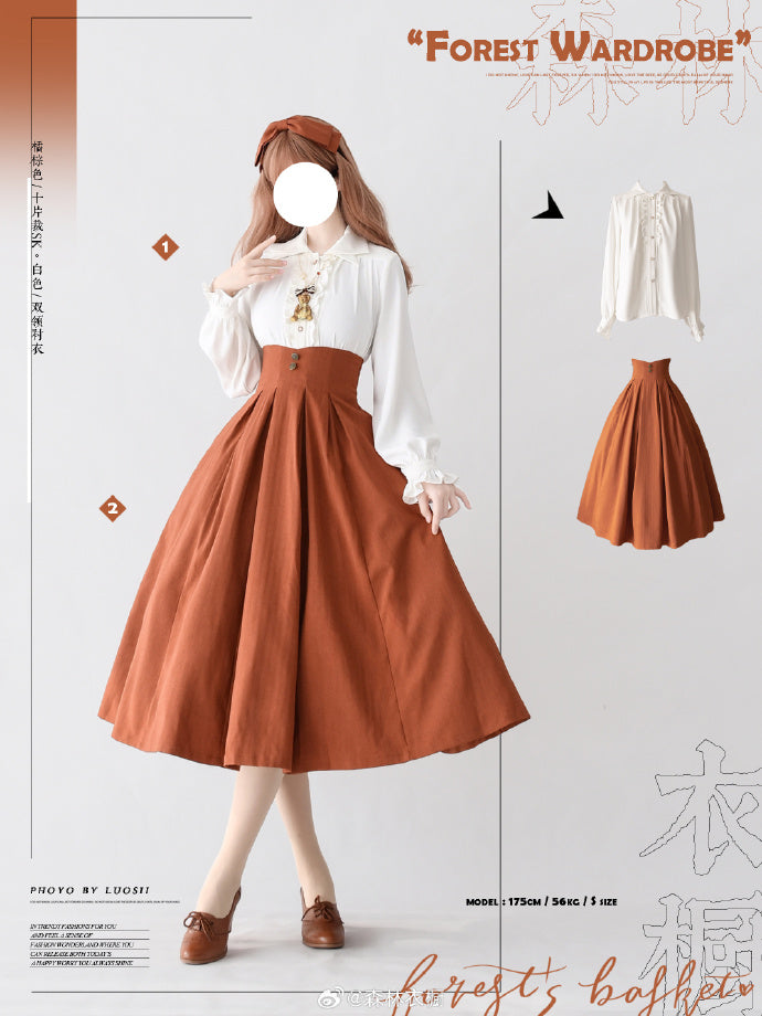 [Pre-order] Forest Basket 4.0 10-piece skirt with ribbon hair accessory