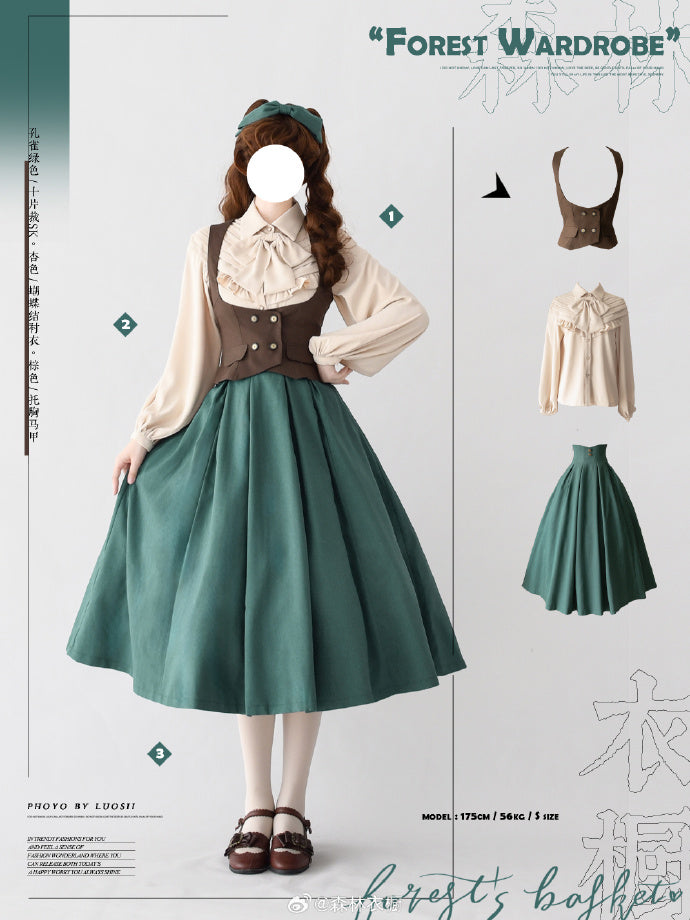 Forest Basket 4.0 10-piece skirt with ribbon hair accessory