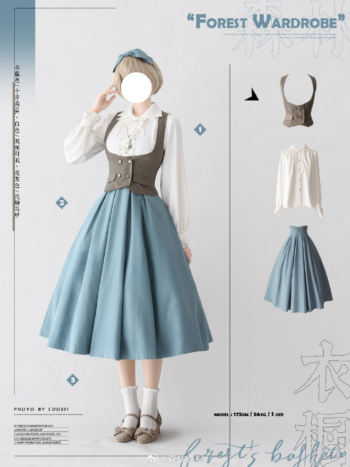 Forest Basket 4.0 10-piece skirt with ribbon hair accessory