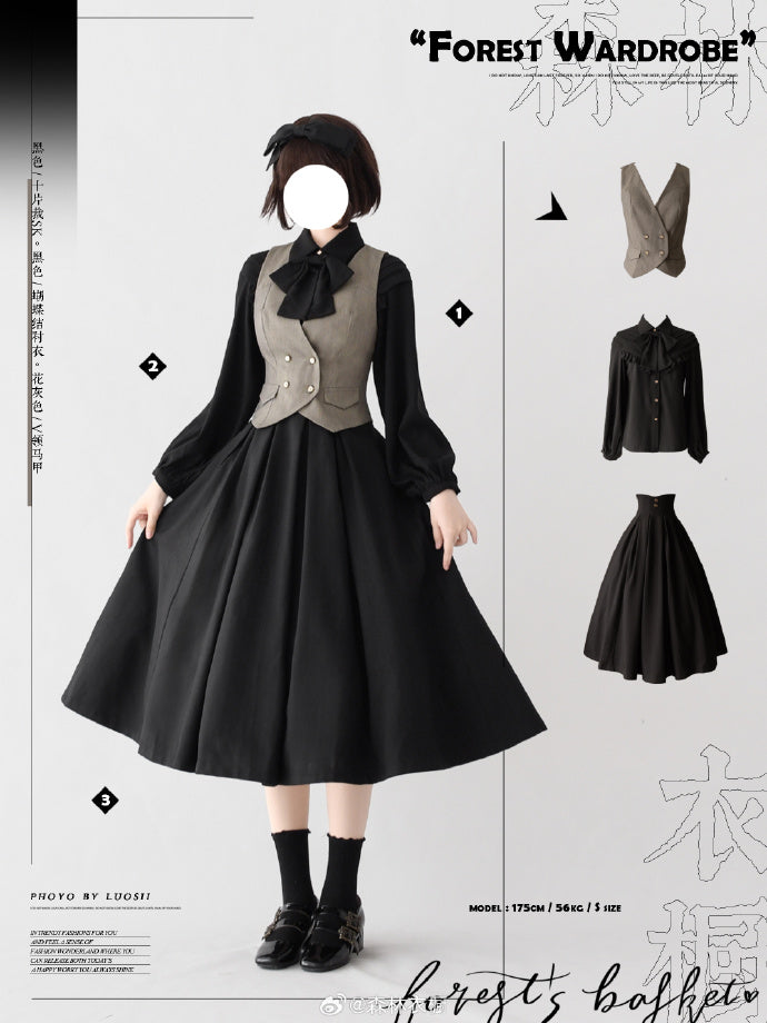 Forest Basket 4.0 10-piece skirt with ribbon hair accessory