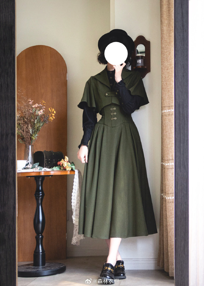[Pre-order] Forest Carol Jumper Skirt, Long Length