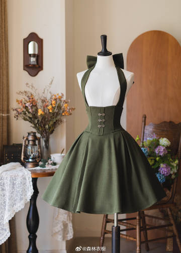 [Pre-order] Forest Carol Jumper Skirt - Short Length