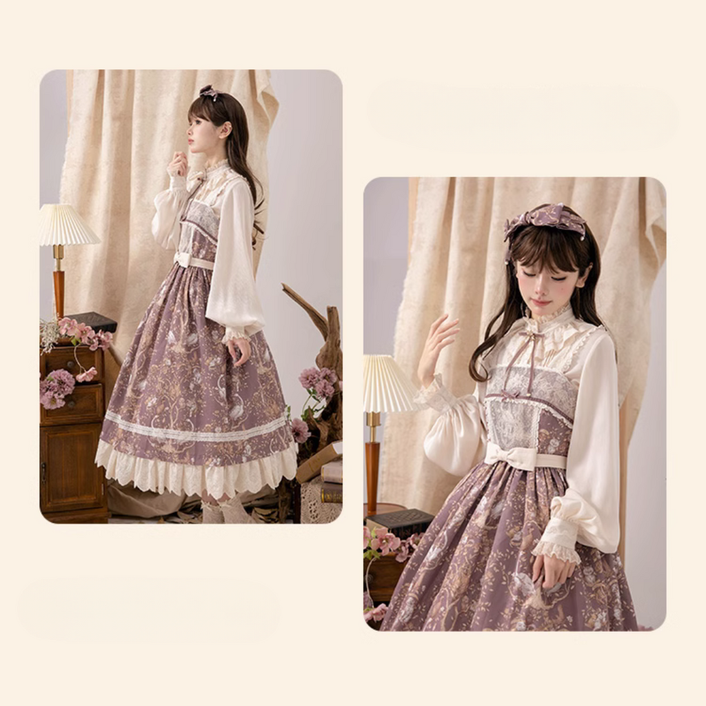 Lapland Forest Frill Strap Jumper Skirt