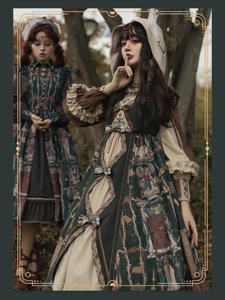 Tarot エジプト風フーディーワンピース ネックレス付