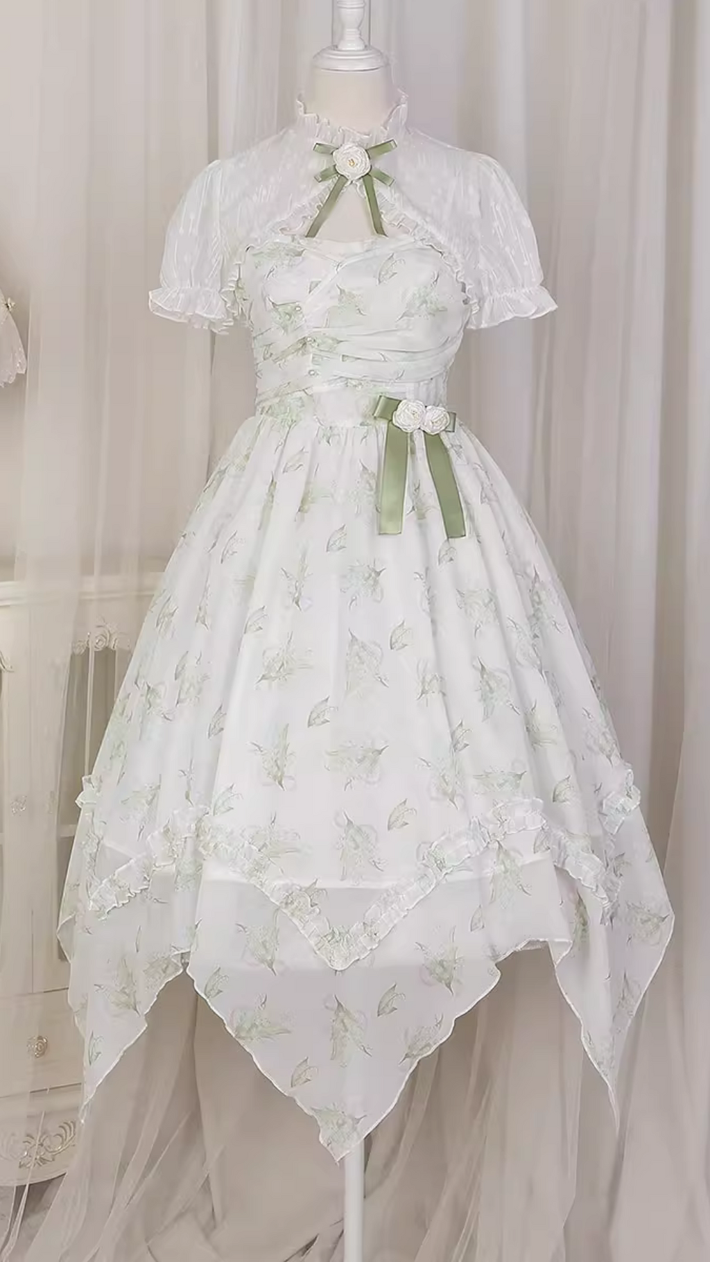 Lily of the valley morning dew jumper skirt and bolero