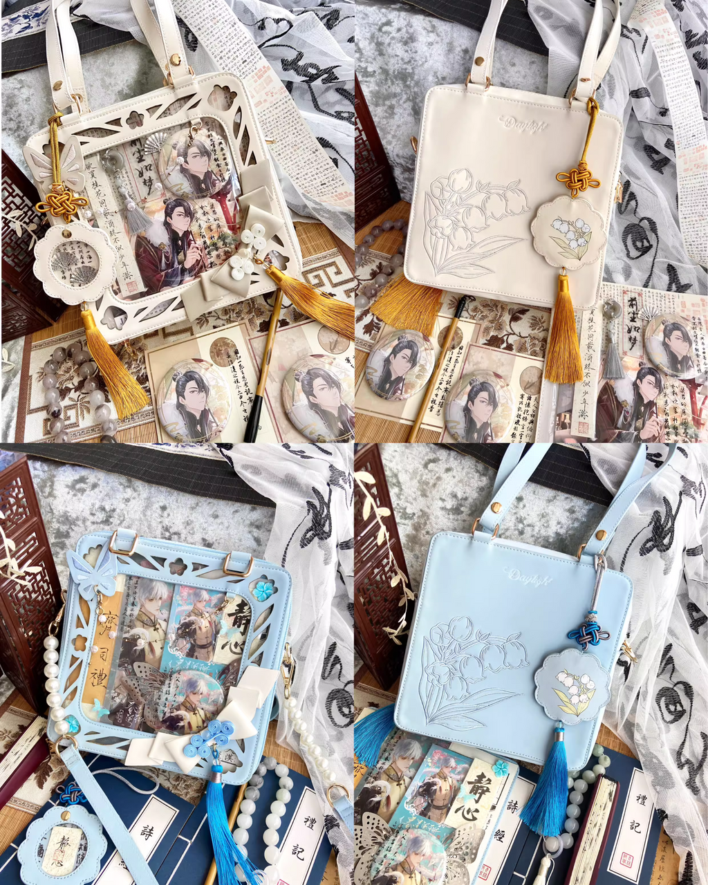 [Partial pre-order] Chinese style Suzuran Ita bag in 6 colors