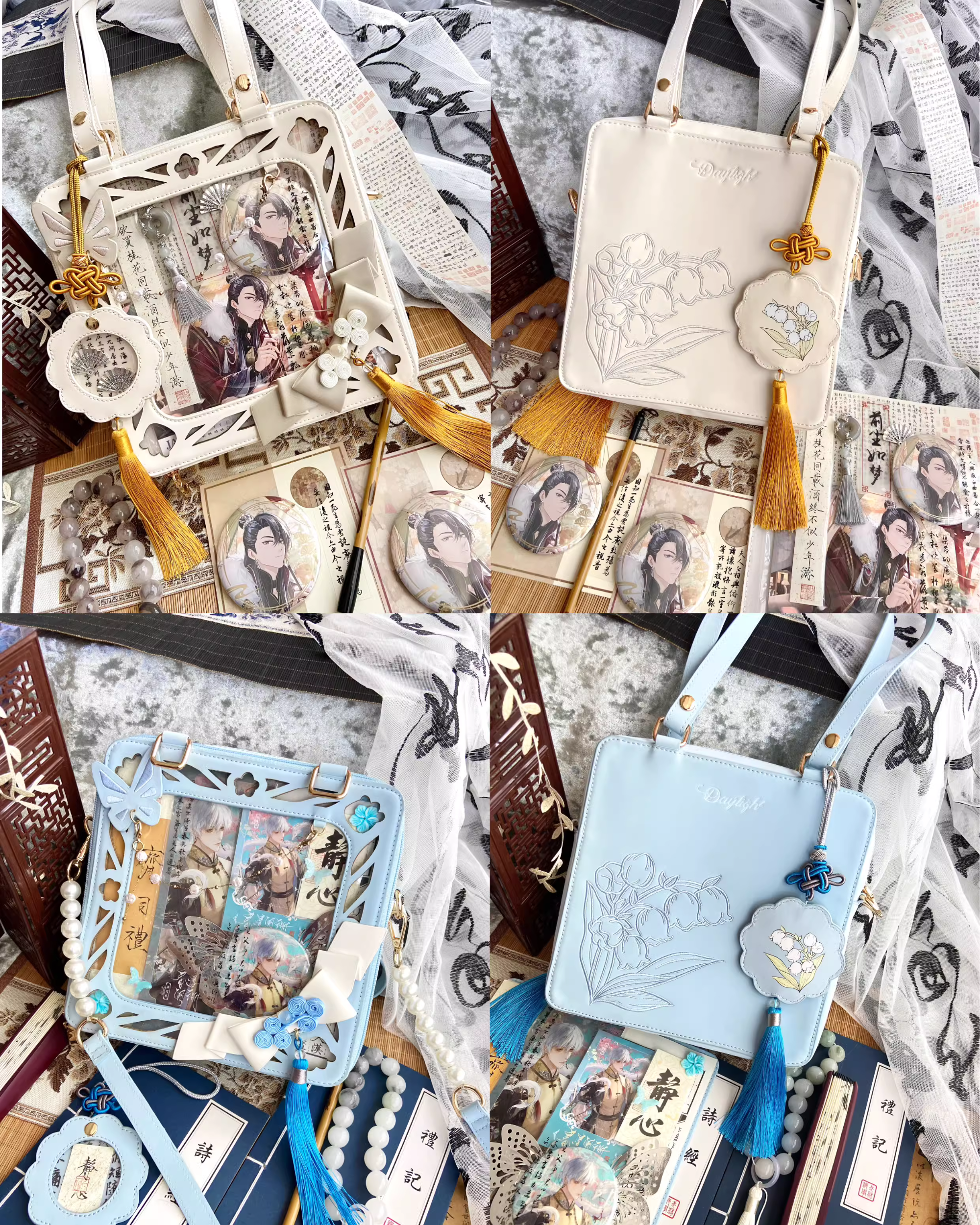[Partial pre-order] Chinese style Suzuran Ita bag in 6 colors
