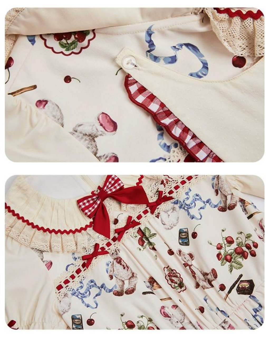 Wild Strawberries 2way長袖ワンピース
