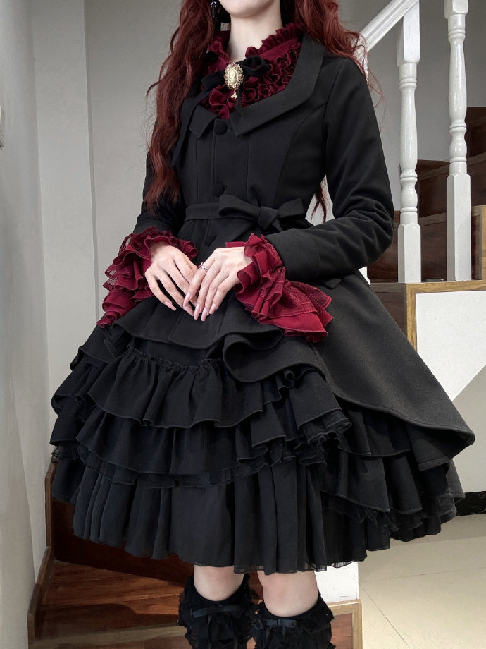 [Pre-orders available until November 12th] Yoiyami Rose Elegant Gothic Frill Dress