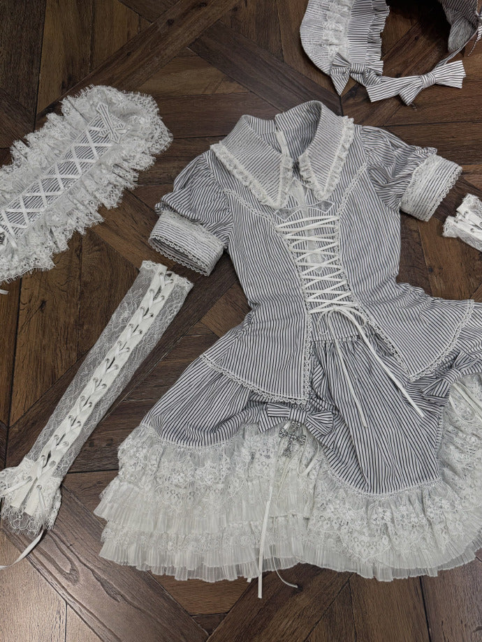 同時購入のみ【受注予約6/26まで】条紋十字 アクセサリー