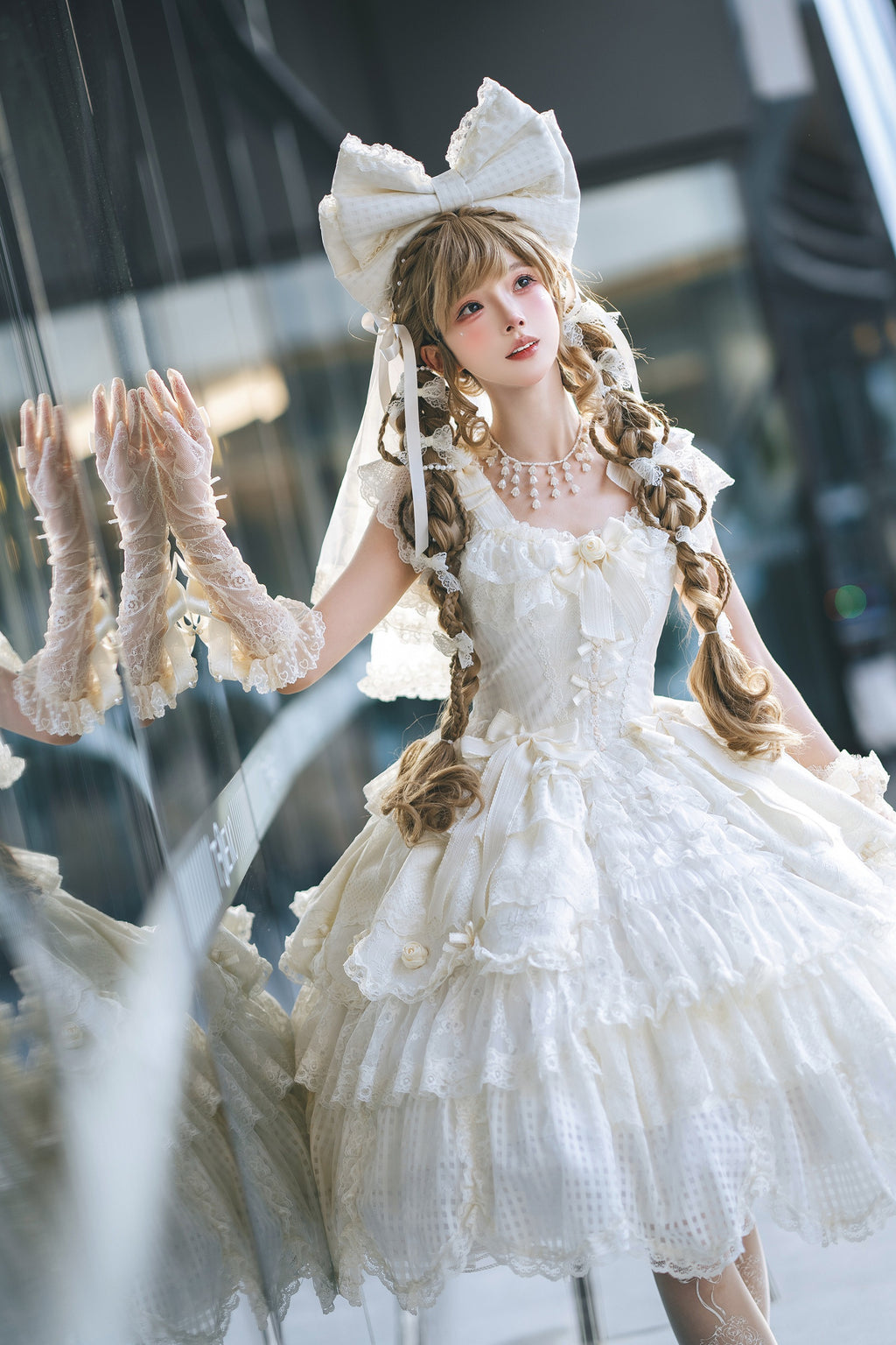【受注予約7/8まで】Sugar Frost Princess ラグジュアリードレス・ホワイト