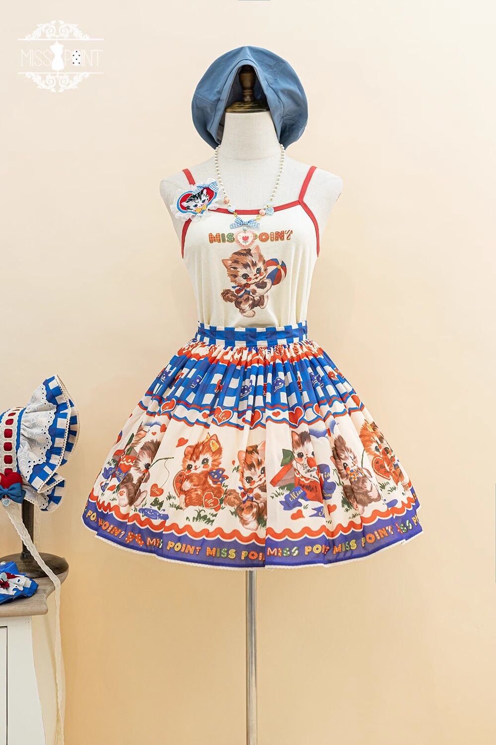 【予約販売】Sweet Kittyレトロミニスカート