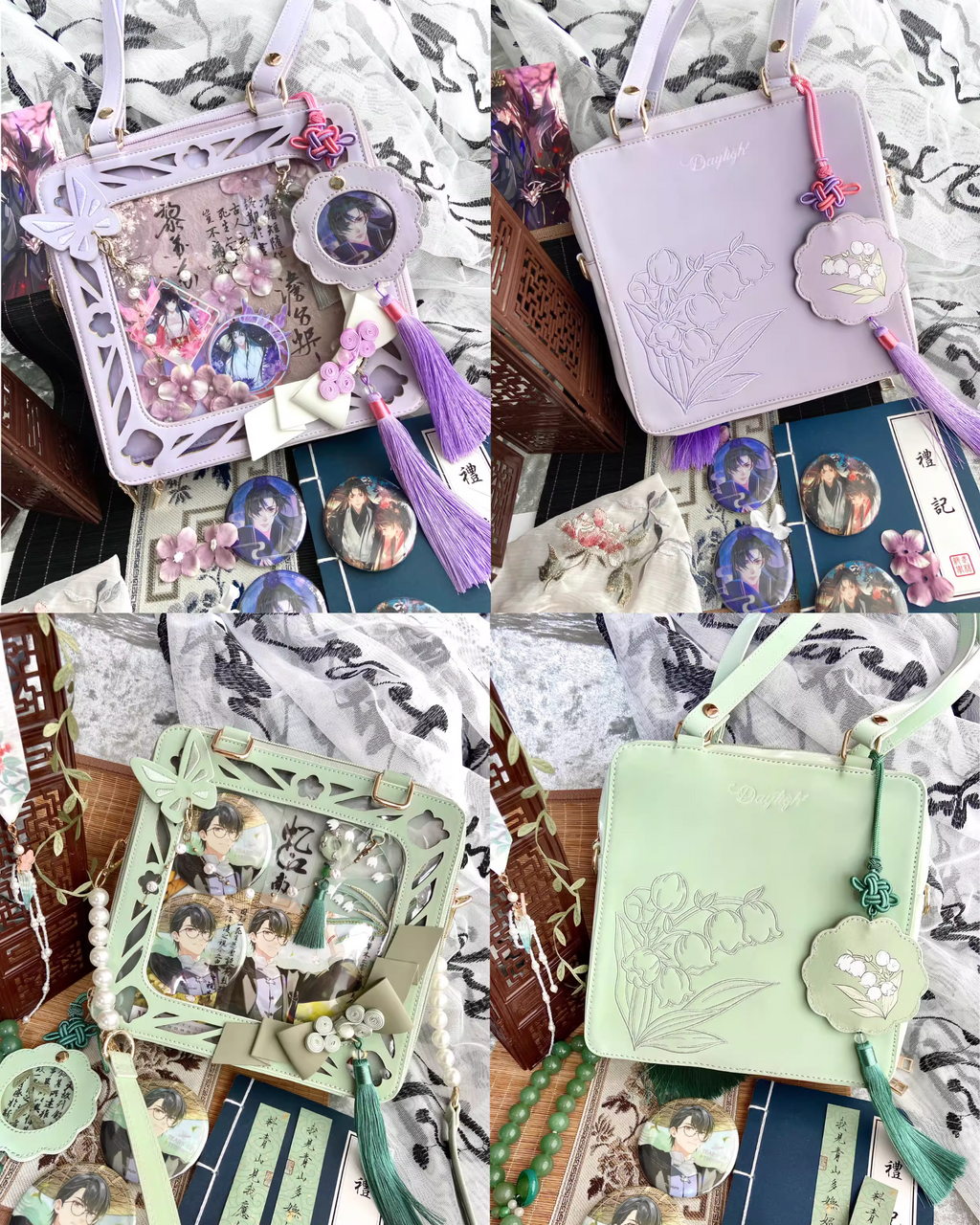 [Partial pre-order] Chinese style Suzuran Ita bag in 6 colors