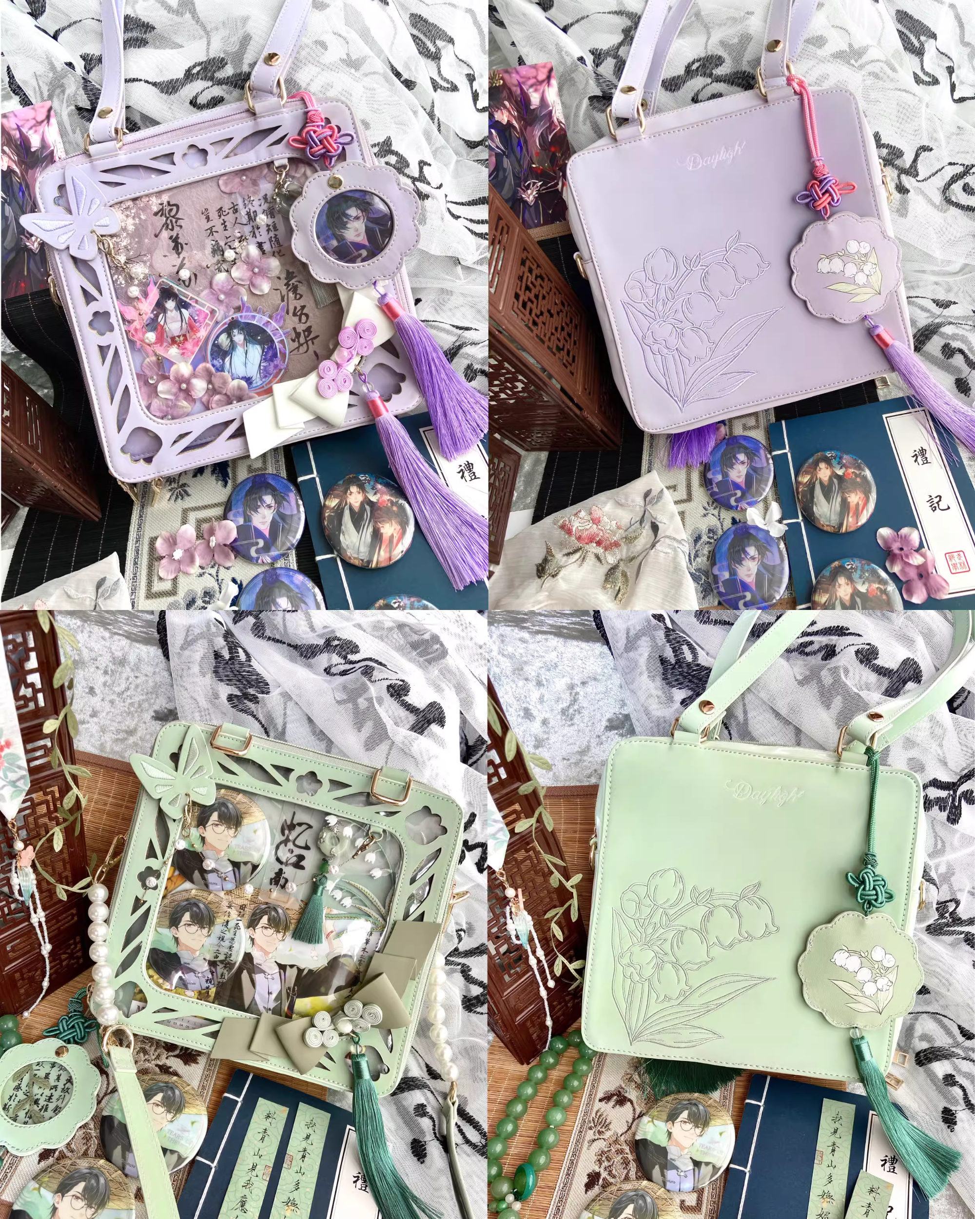 [Partial pre-order] Chinese style Suzuran Ita bag in 6 colors
