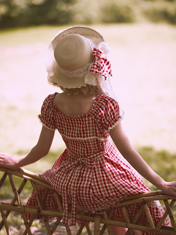 Day's eye gingham check hair accessories