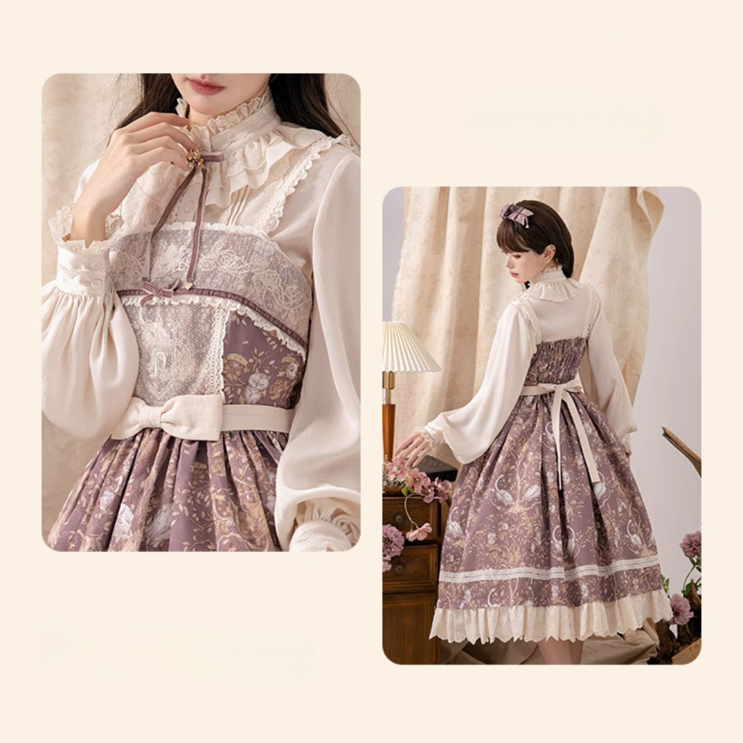 Lapland Forest Frill Strap Jumper Skirt