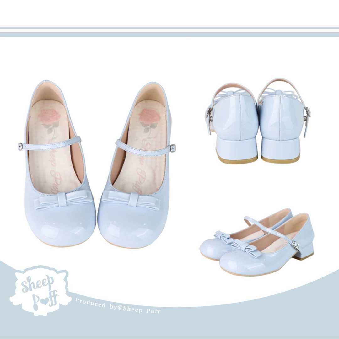 Enamel round toe shoes in 8 colors