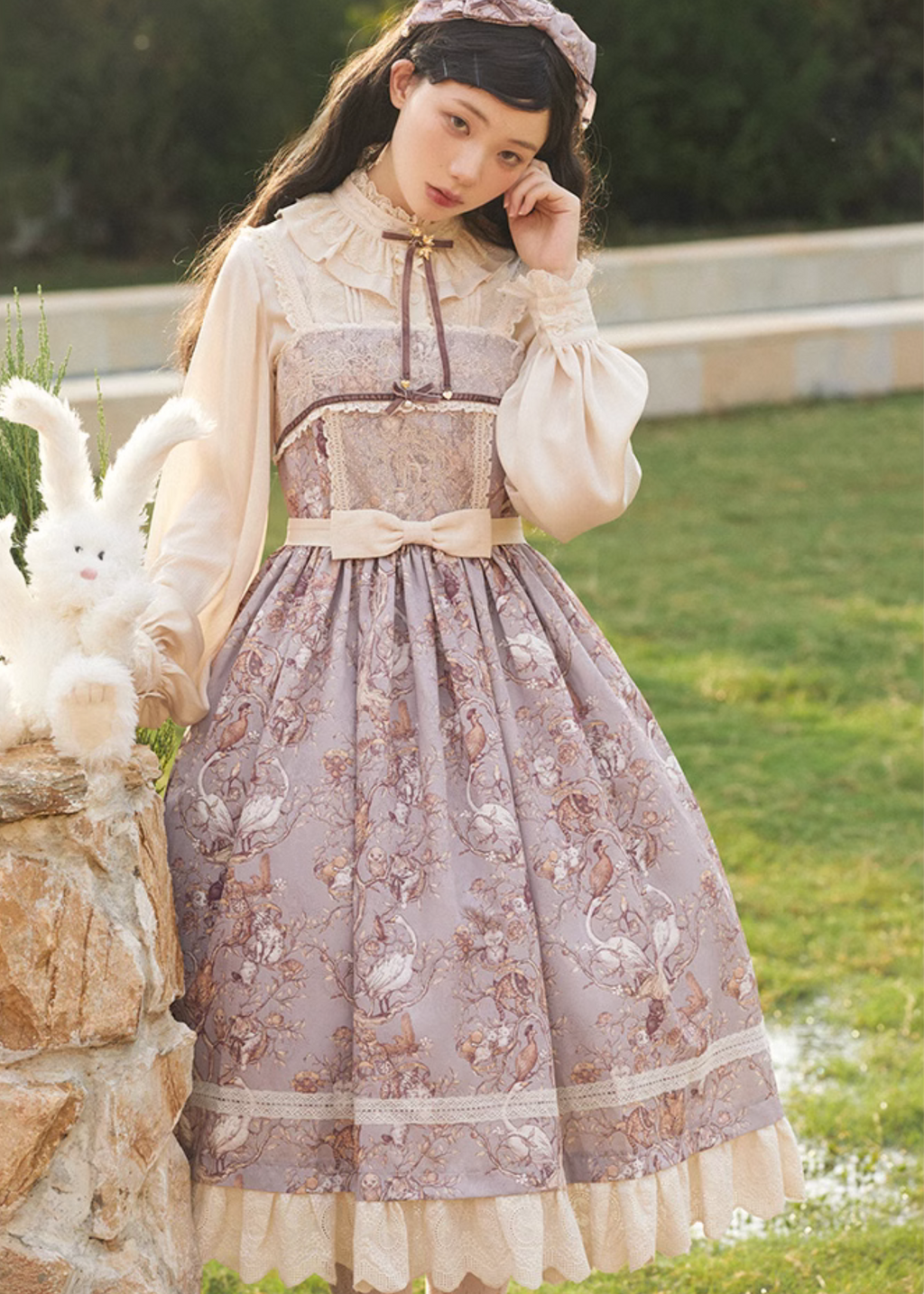 Lapland Forest Frill Strap Jumper Skirt