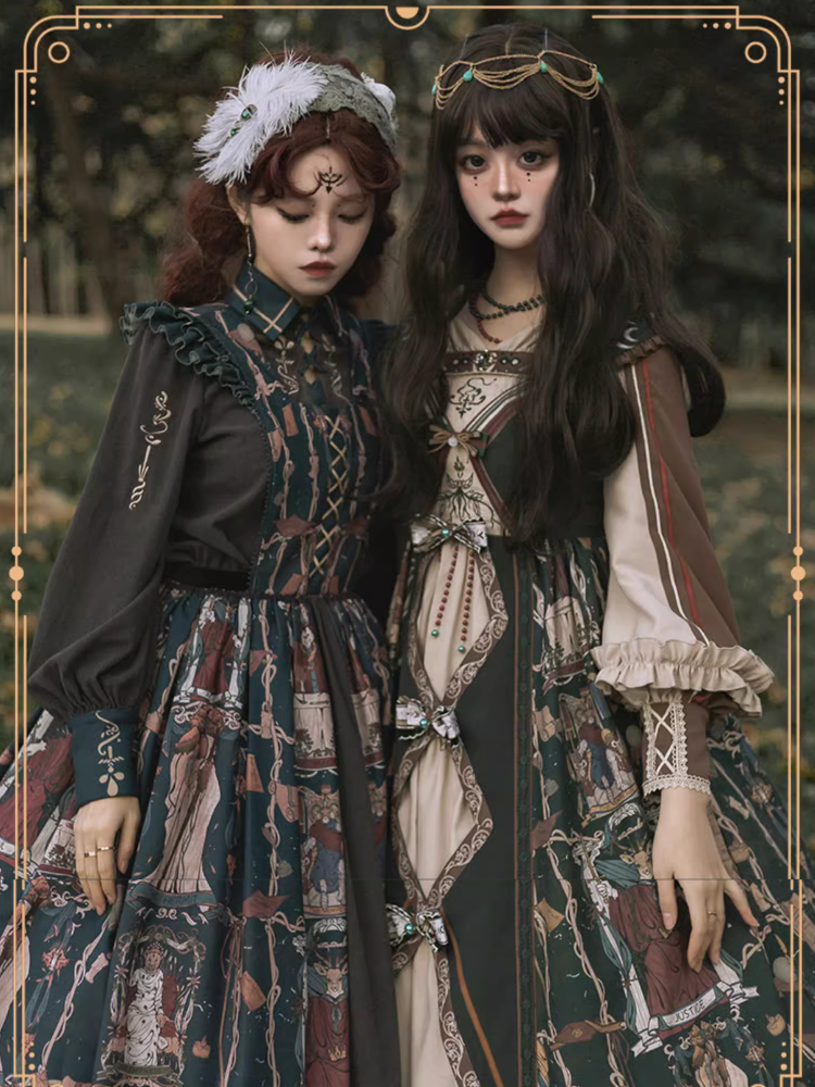 Tarot エジプト風フーディーワンピース ネックレス付