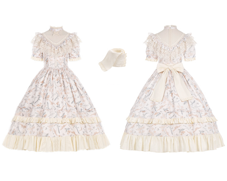 Cherry pattern Edward short-sleeved dress
