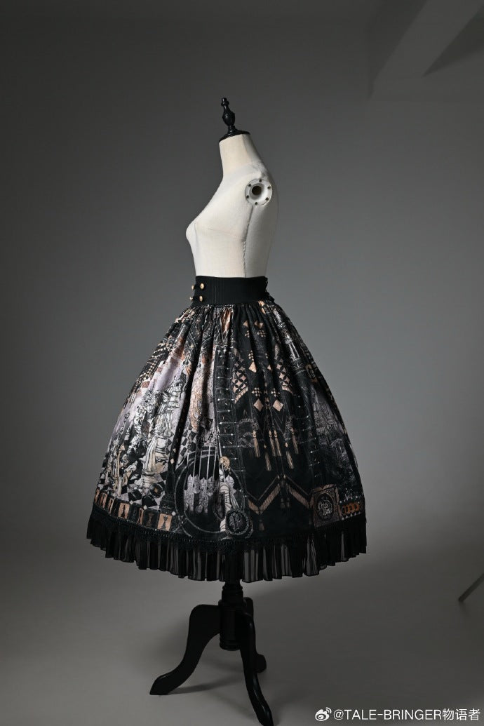 【受注予約8/21まで】Silent Battle プリントスカート