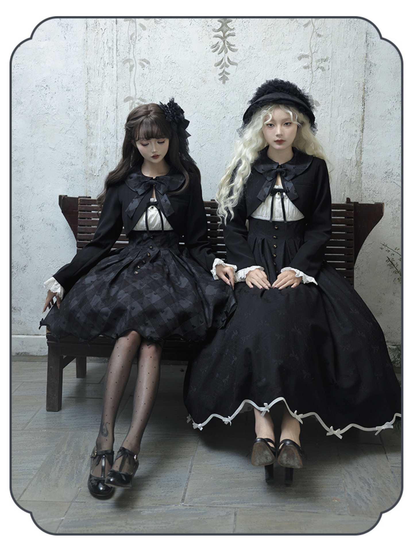 Silent Heart チェック柄ショート丈ジャンパースカートとジャケット