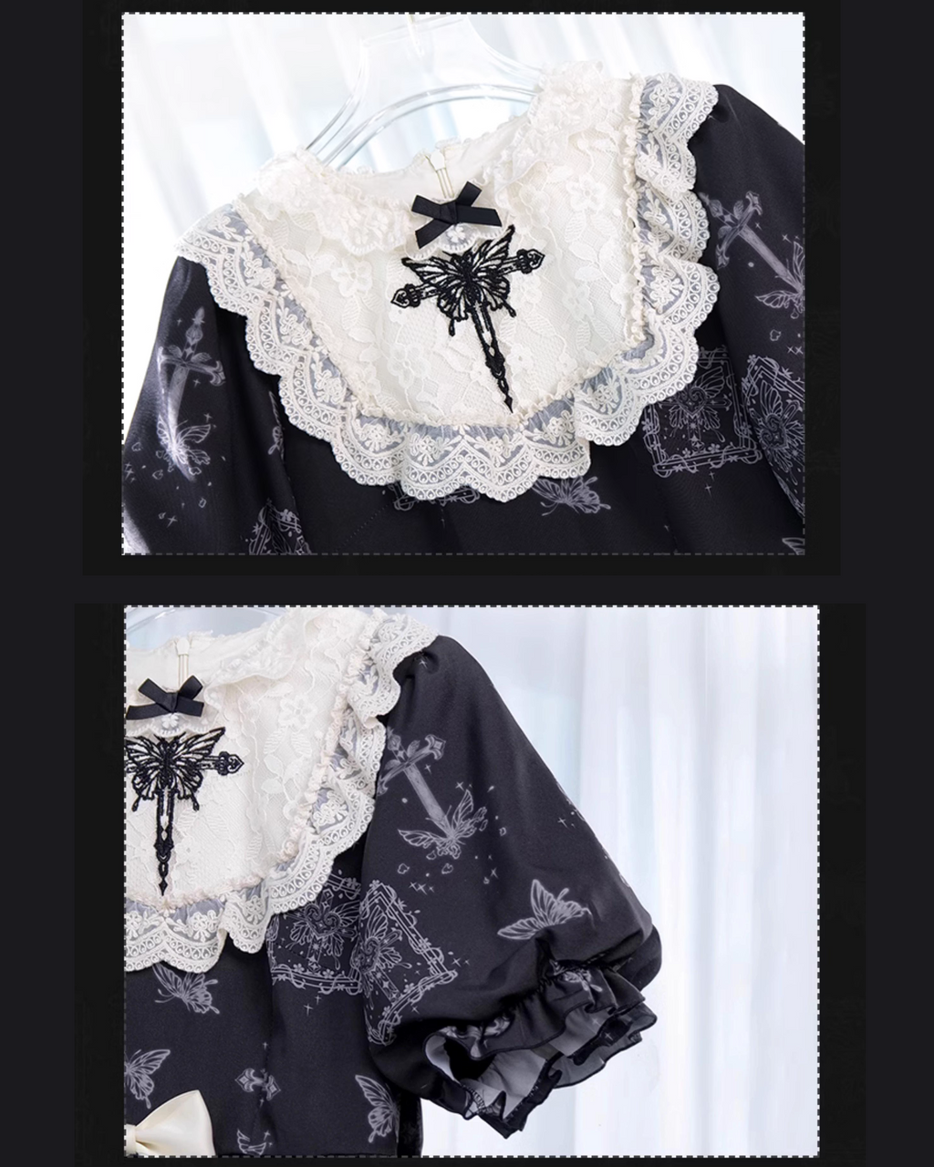 Black butterfly 2way dress