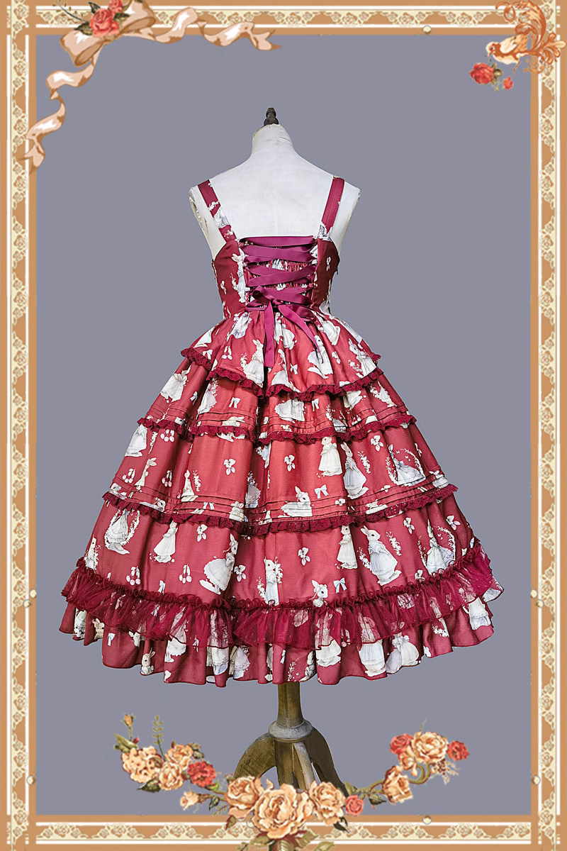 Wild Rabbit front button jumper skirt