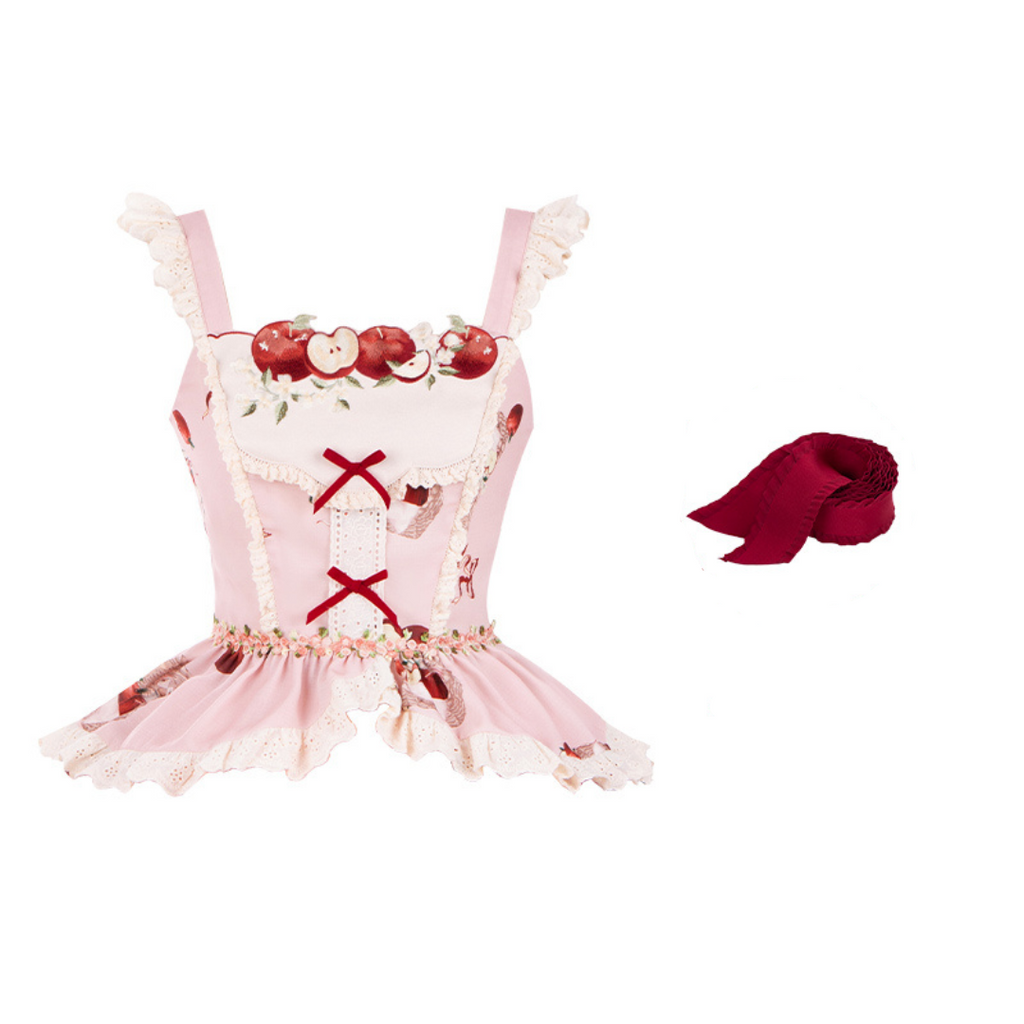 Apple Orchard Short skirt and sleeveless top set