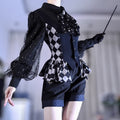 Gothic Circus Diamond Check Vest