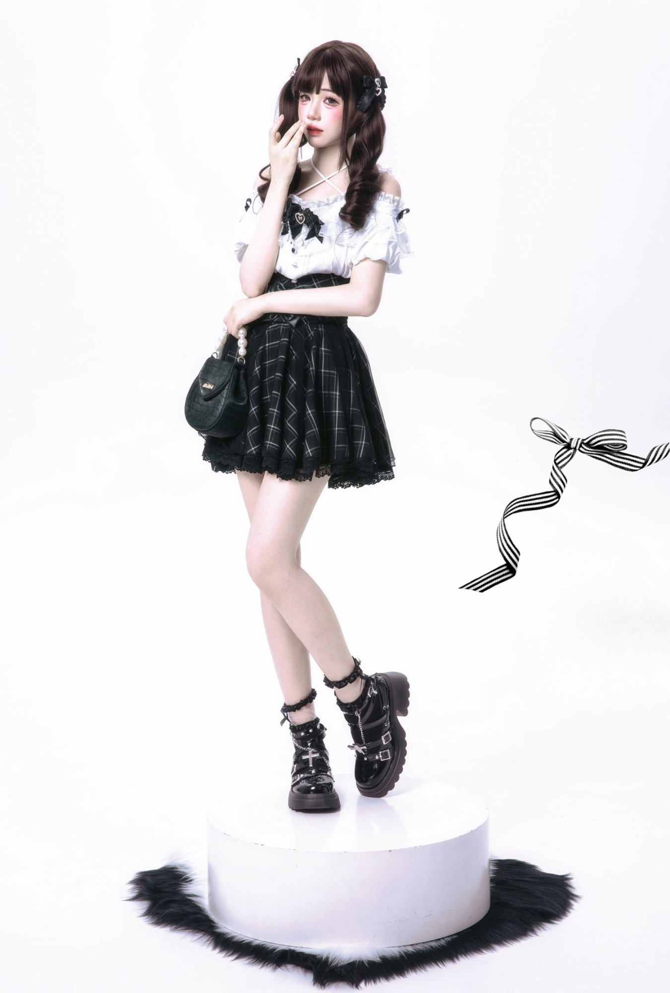 Black Heart サブカル地雷系ミニ丈セットアップ