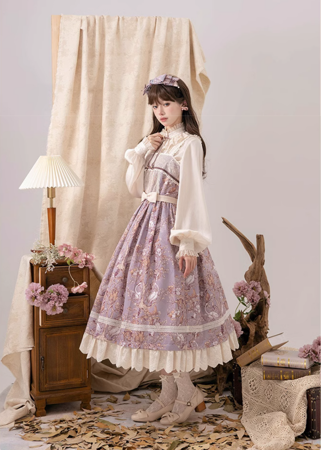 Lapland Forest Frill Strap Jumper Skirt