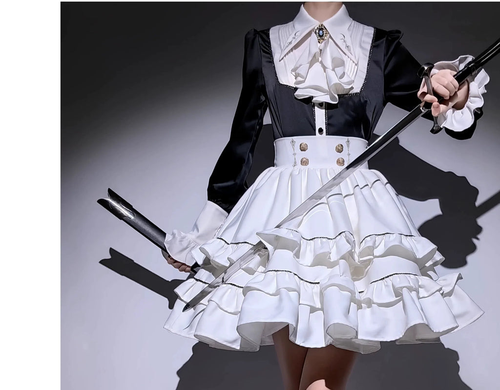 [Resale/Pre-orders until 10/16] Fallen Moon Law Tiered Mini Skirt