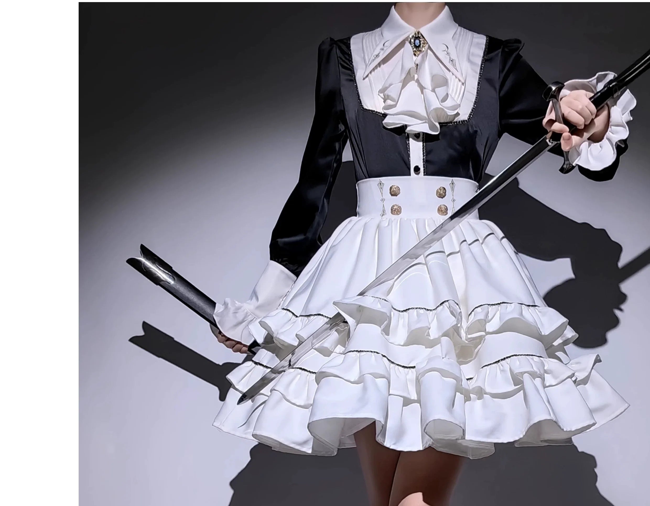[Resale/Pre-orders until 10/16] Fallen Moon Law Tiered Mini Skirt