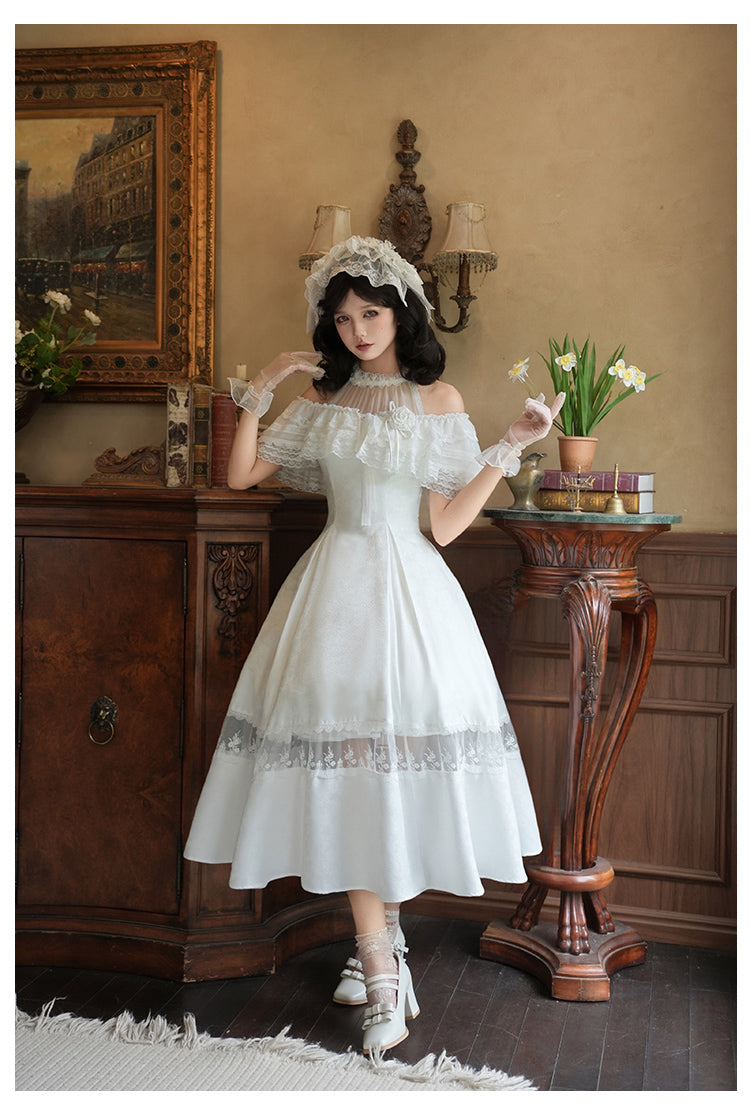 ローズジャガードホルターネックワンピース 単品・セット