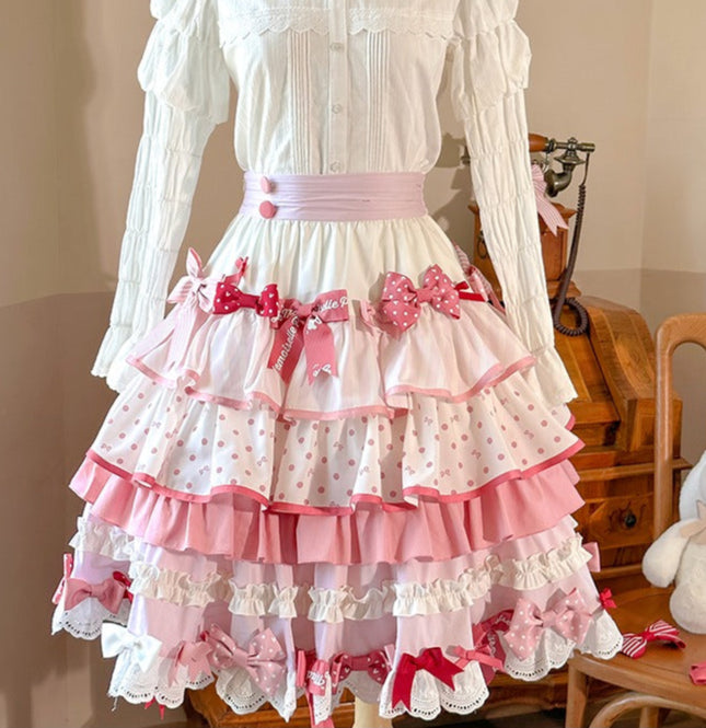 【受注予約6/11まで】Bow Rabbit ティアードスカート