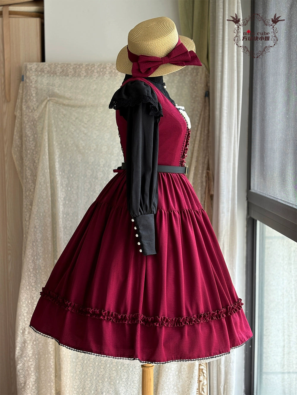 【予約販売】Sketch Wild Rose ジャンパースカート 無地タイプ