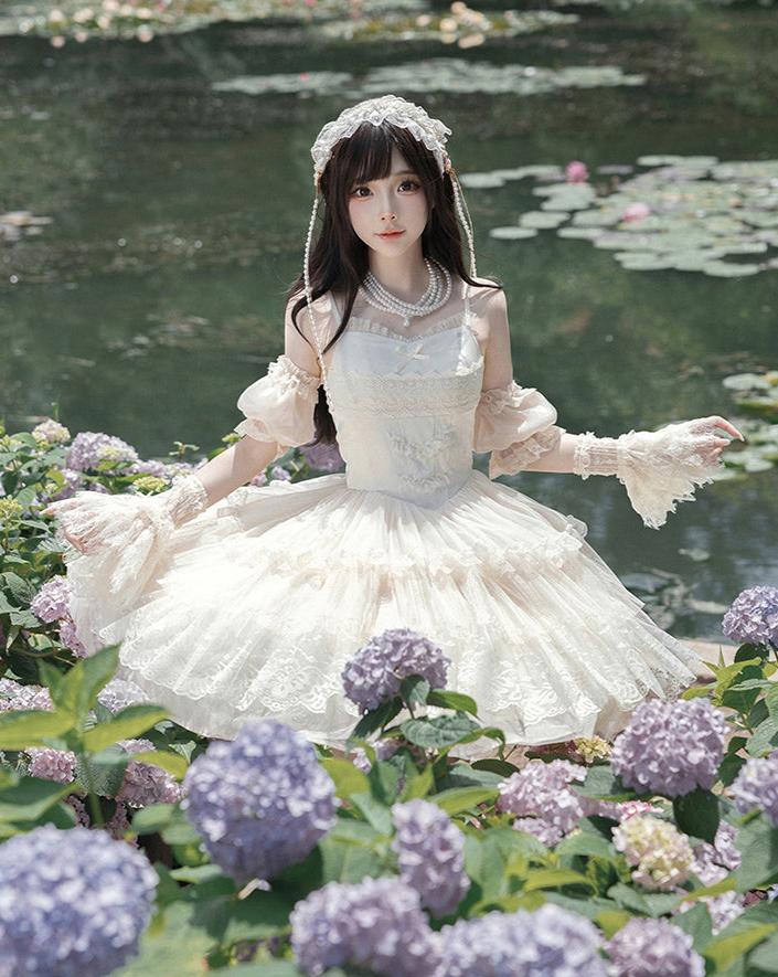 Forest Fairy Design Lace Jumper Skirt
