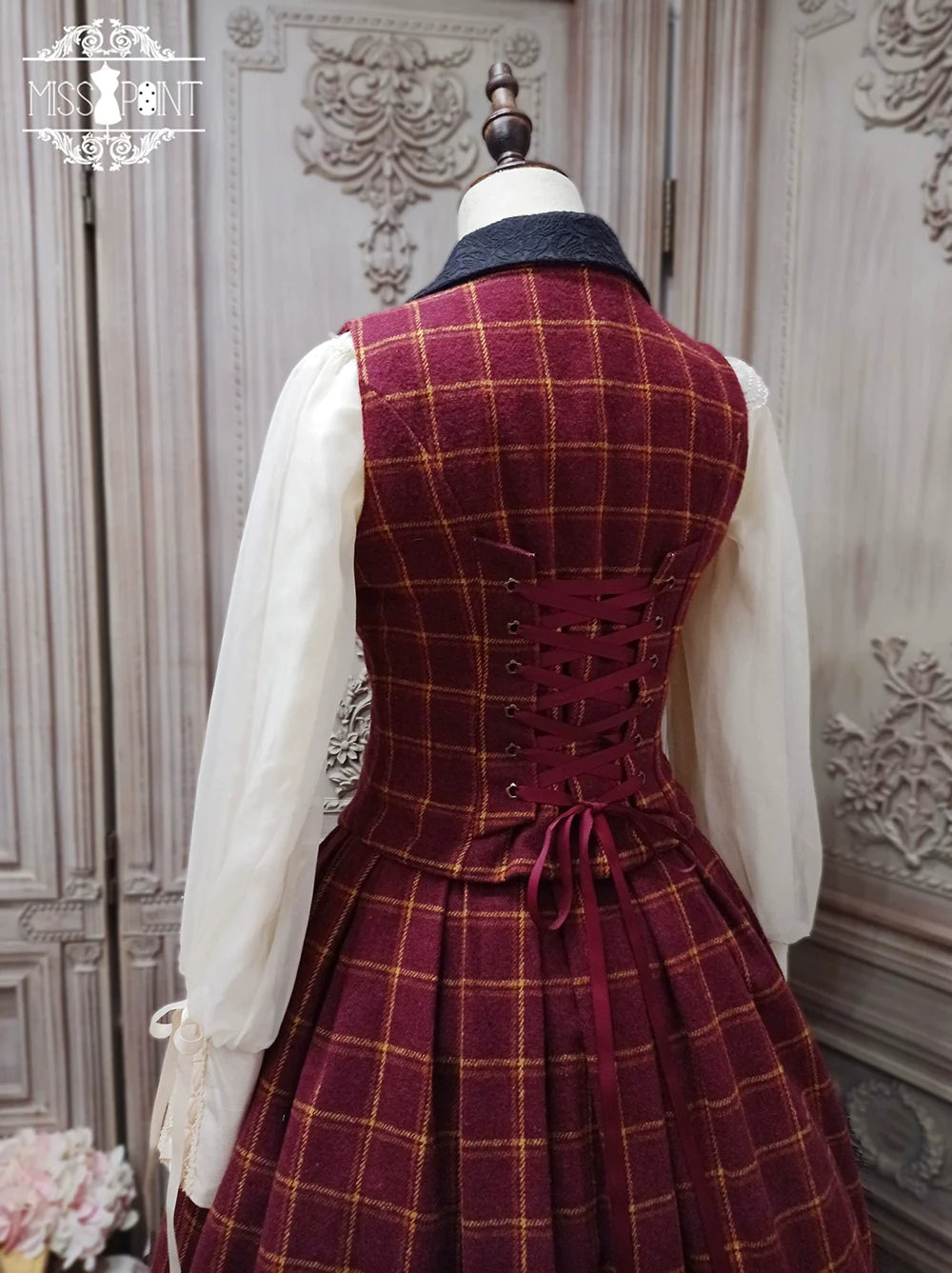 [Pre-order] British Classical Lolita Warm Check Vest