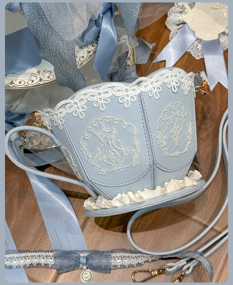 [Pre-orders available until 7/8] Antique Porcelain Plates Teacup Bag