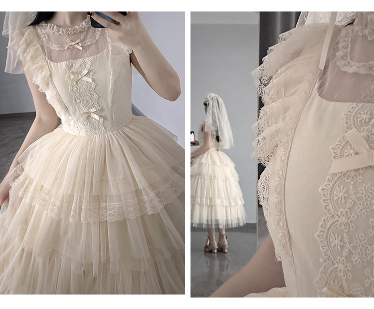 [Pre-order] Forest Fairy 4-tiered ruffle dress