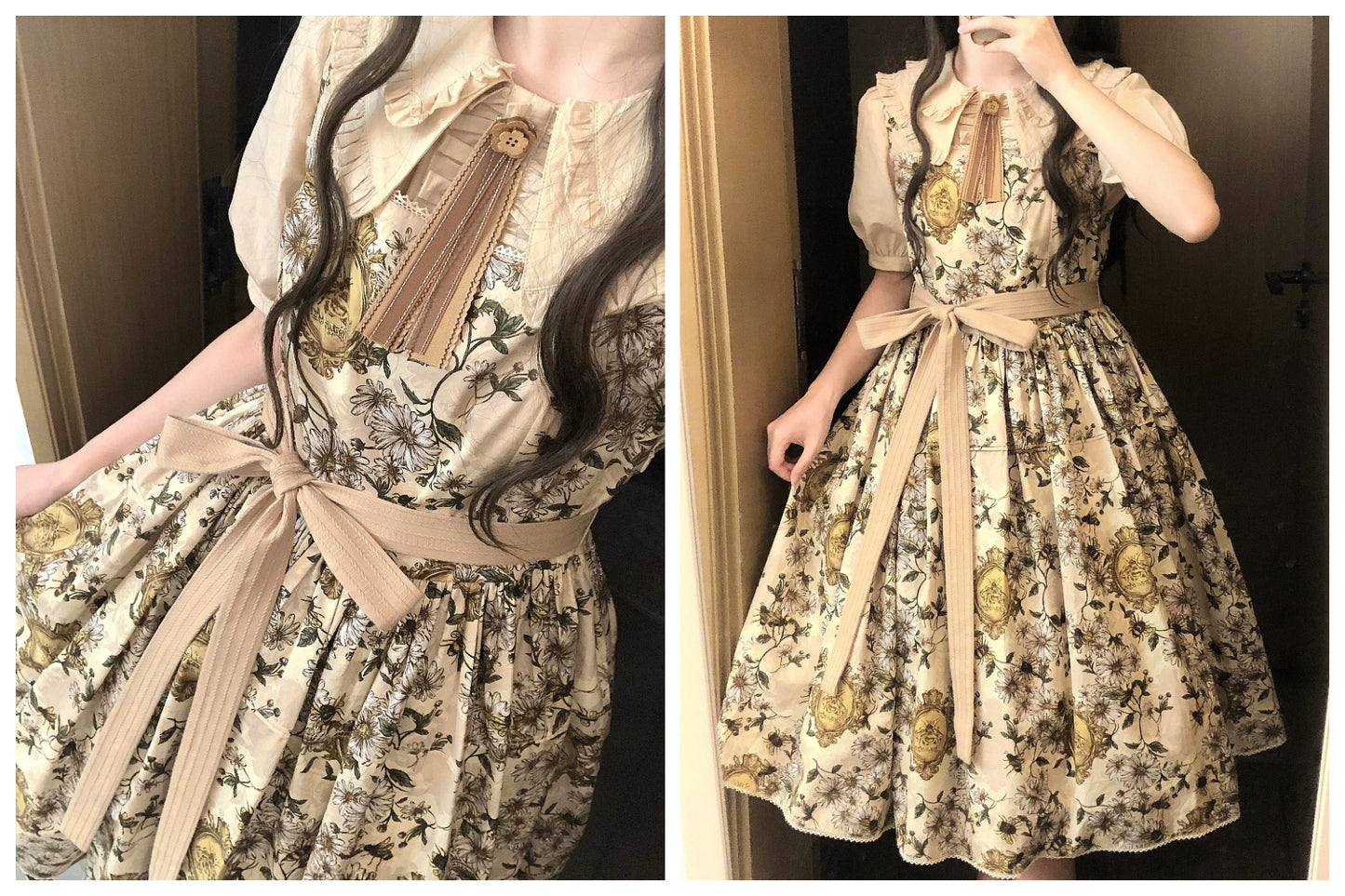 【受注予約10/8まで】Wild Daisies in the Garden ジャンパースカート